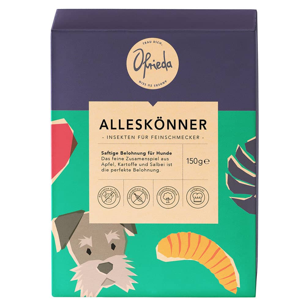 Hundeleckerli aus Insekten Ofrieda Alleskönner 150g