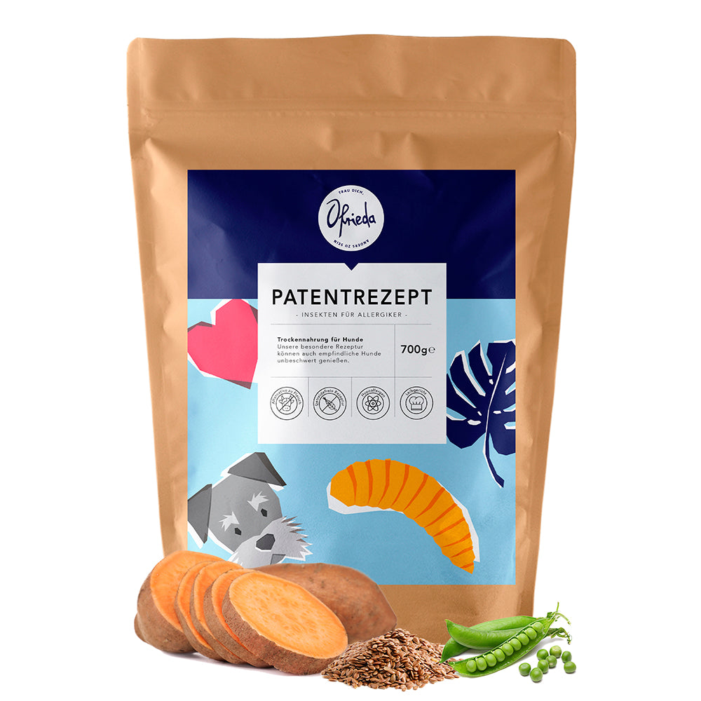 Hunde Trockenfutter aus Insekten Ofrieda Patentrezept 700 g