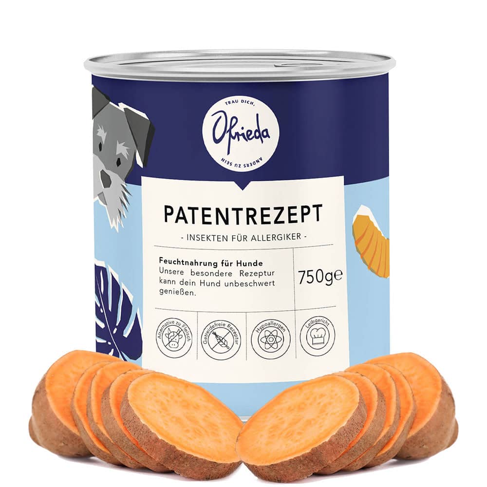Hunde Nassfutter aus Insekten Ofrieda Patentrezept 750 g