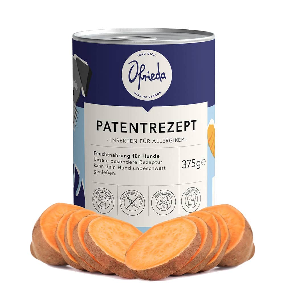 Hunde Nassfutter aus Insekten Ofrieda Patentrezept 375 g